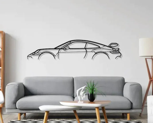 Porsche 911 GT3 Wireframe Wall Art